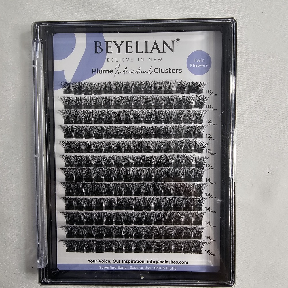 BEYELIAN Cluster Lashes, C Curl Individual Lashes, 168 Pcs Cluster Eyelash Mixed